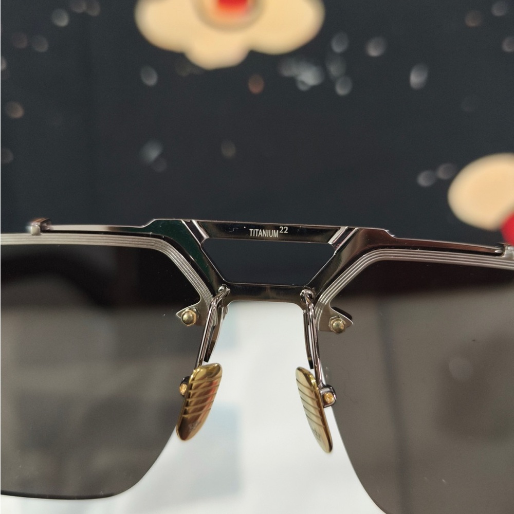 Jacques Marie Mage Men’s Sunglasses - Silver Frame with Black Lenses - Picture 9 of 12